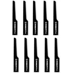 EBERTH 10x Stichsägeblatt T18, 95 mm, für Druckluft-Karosseriesäge IW8-P38, 18 TPI, für Stahl, Alu, Kunststoff