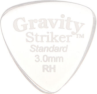 Gravity Guitar Picks Striker RH Speed Bevels 3,0mm Clear