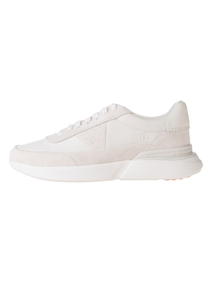 Clarks Leder-Sneakers "Craft Pace" in Creme - 43