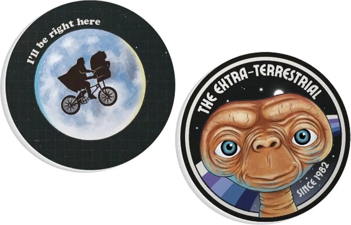 Set van 2 keramische E.T. onderzetters