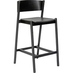 Oblique Barhocker 103 cm schwarze Eiche