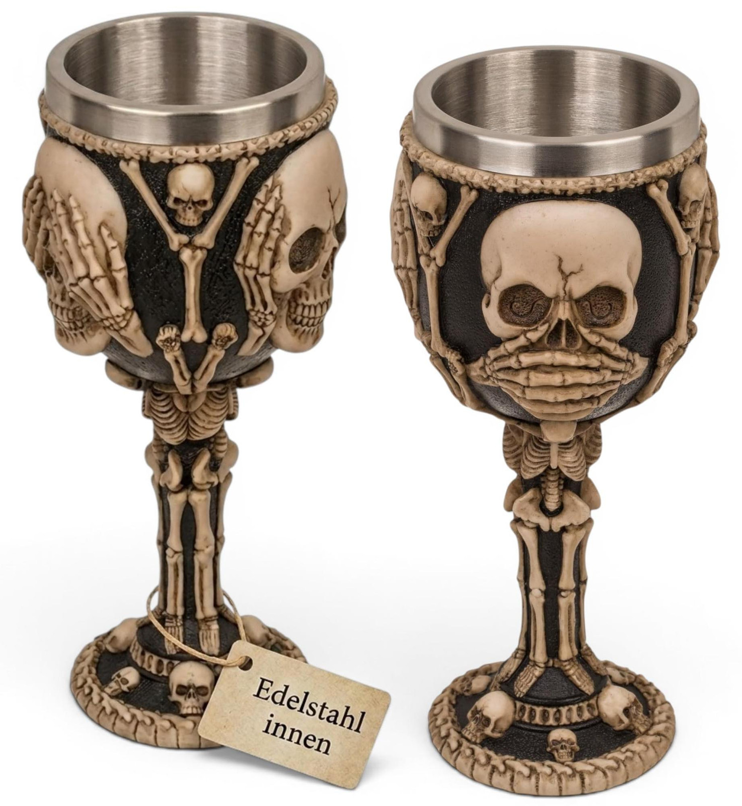 Solidchoice 3D Totenkopf Wijnglas 300ml