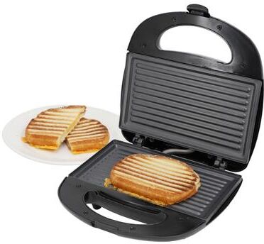 MegaChef Electric Compact Non-Stick Plate Cool-Touch Handle Indicator Lights Sandwich Maker