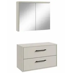 BADMÖBEL-SET Florence 2 Teile Cashmere - 80 x 46 x 46 cm