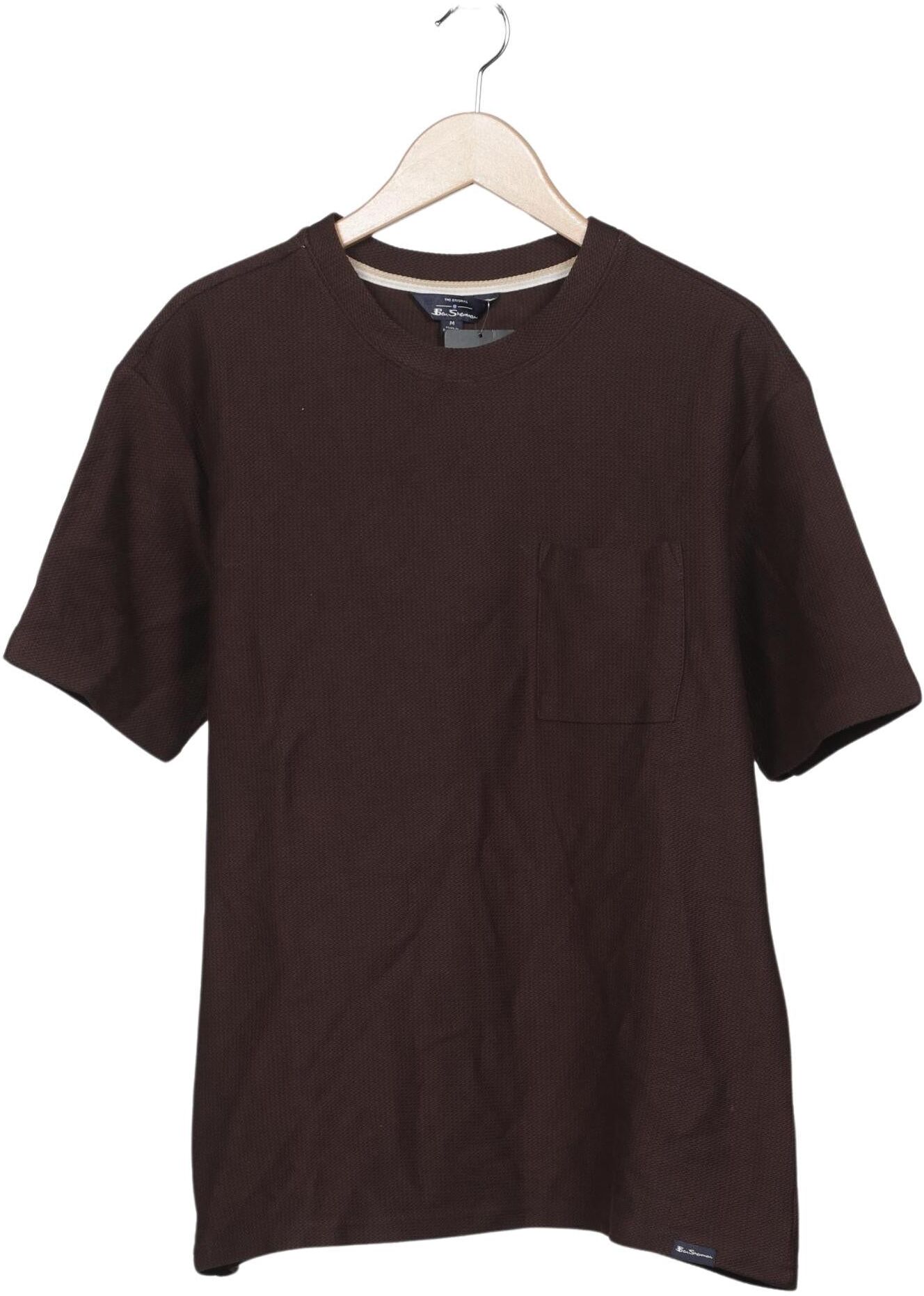 Ben Sherman Herren T-Shirt, Braun, Gr. M, Baumwolle - Second Hand