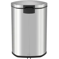 kaiserkraft Design-Abfallsammler, Abfalleimer, Silber