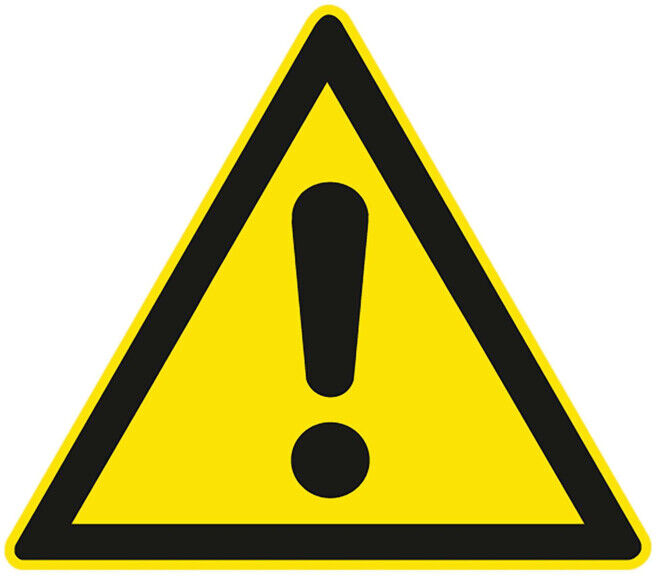 MORAVIA Signalisation pliable en plastique jaune avec symbole Attention (345.22.142)