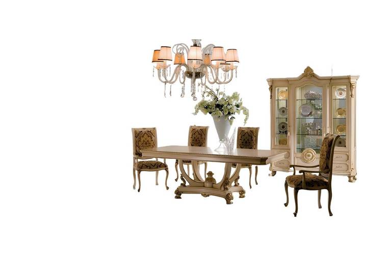 Xlmoebel Esstisch Eleganter Holztisch in Beige mit stilvollem Design (Esstisch, Esstisch), Hergestellt in Europa