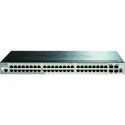 D-Link DGS-1510-52X Gigabit Switch 52-Port Smart Managed Stack (52 Ports), Netzwerk Switch, Schwarz