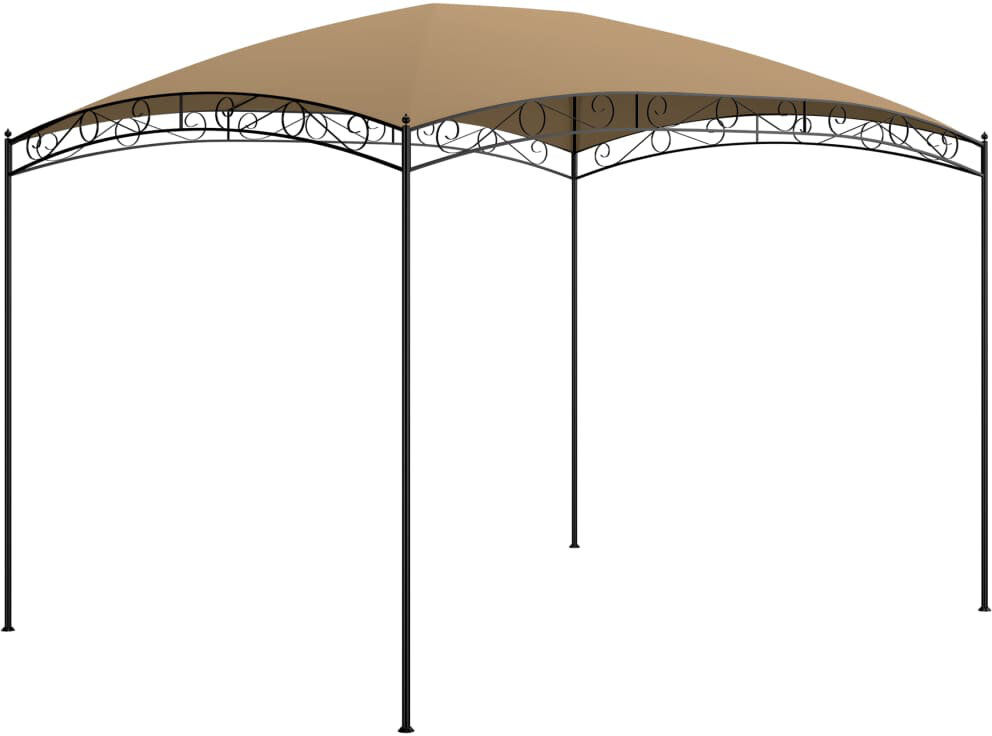Marlow Home Co. Slough 3m x 4m Steel Pop-Up Gazebo Taupe 400cm W X 300cm D X 265cm H
