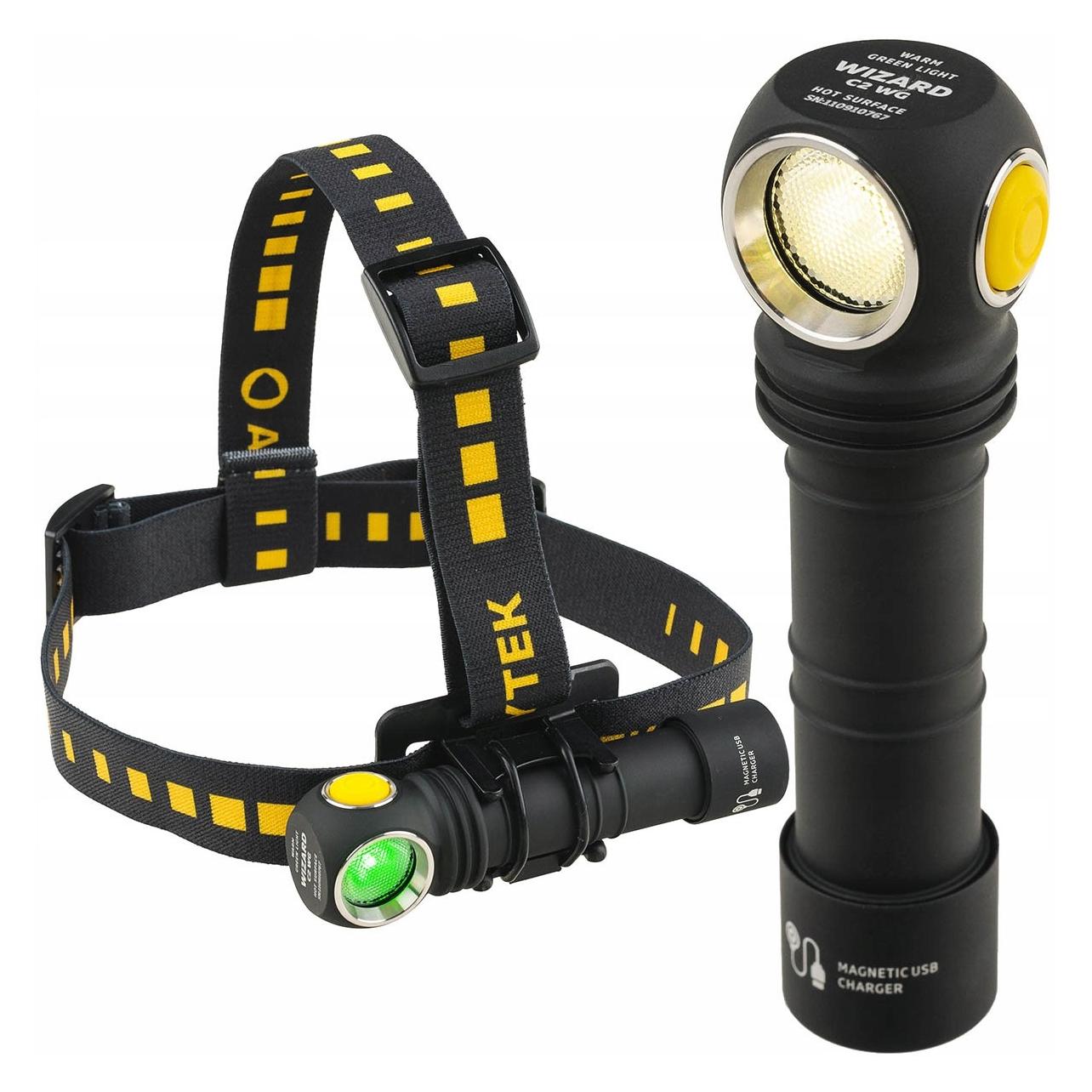 ArmyTek Wizard C2 WG Warm LED Stirnlampe akkubetrieben 1100lm 13h F09201W (1100 lm) (F09201W)