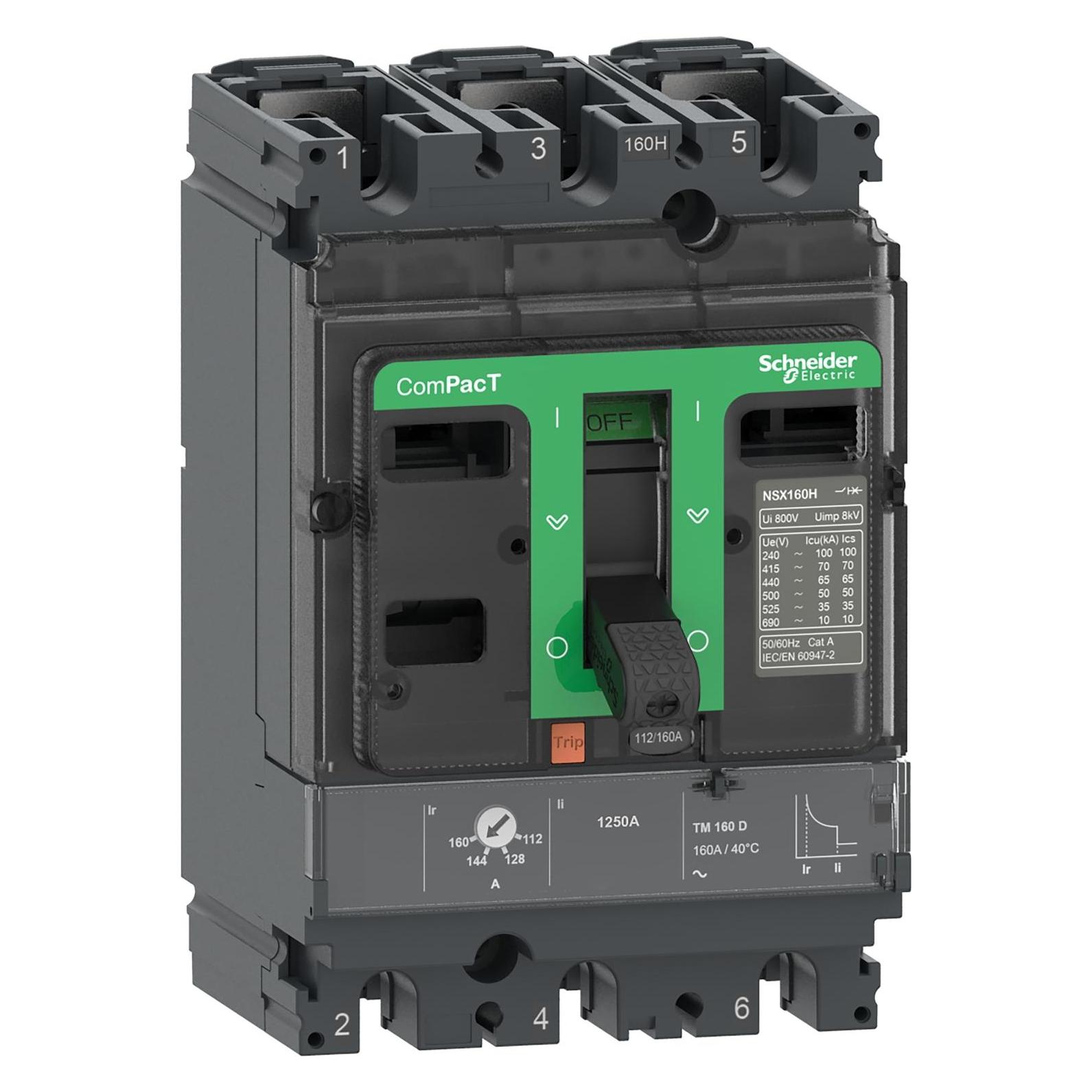 Schneider Electric Schneider Kompaktleistungs- C10F3TM100schalter ComPacT NSX100F (C10F3TM100)