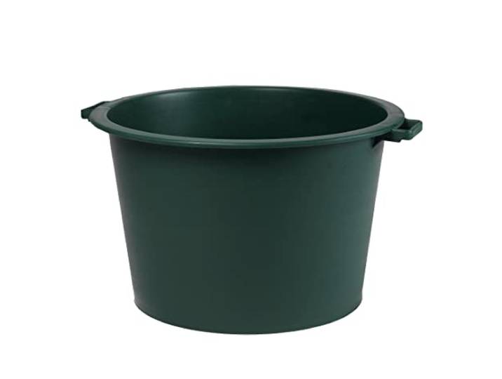 EDA - Baquet Rond 75 L - Seau en Plastique - Ø 60 x H 38 cm - Vert