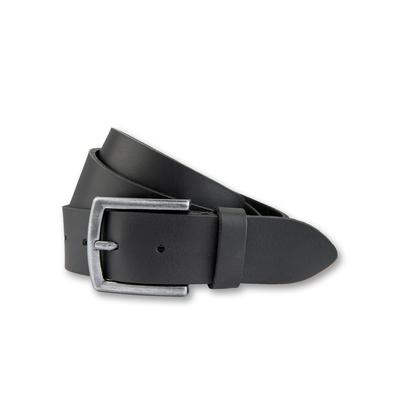 Ledergürtel BERND GÖTZ "Jeansgürtel in maskuliner Klassik, vegetabil gegerbt", Herren, Gr. 80, schwarz, Rindsleder, Gürtel Ledergürtel