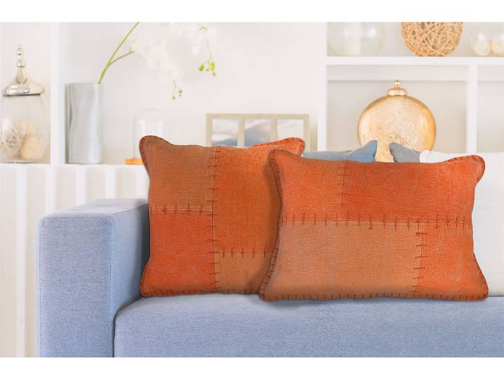 Coussin déco Lyrical Orange 45 x 45cm Polyester/Coton