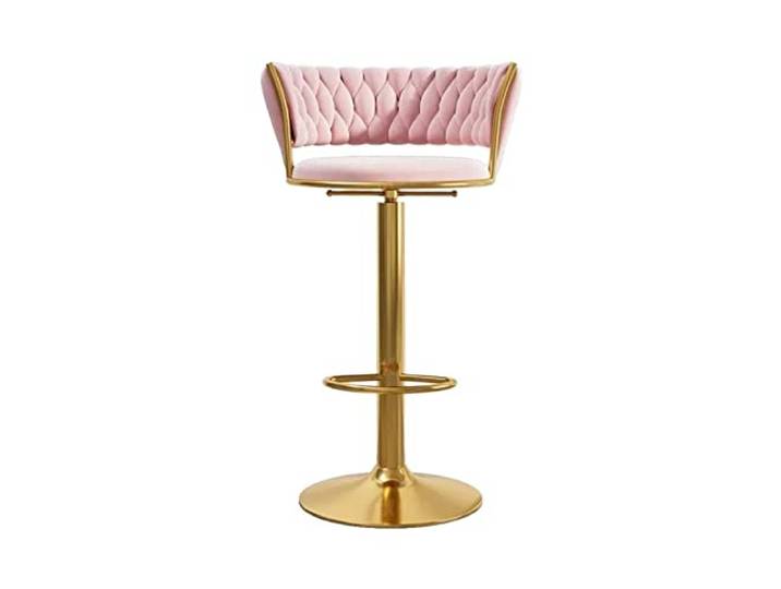 FZL02068LM Küche Drehbarer Hochstuhl for die Rezeption mit Rückenlehne (65–80 cm)(Pink)