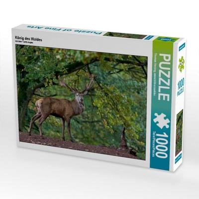 CALVENDO Puzzle König des Waldes | 1000 Teile Lege-Größe 64x48cm Foto-Puzzle für glückliche Stunden
