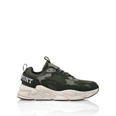 Sneaker PLEIN SPORT "Track King", Damen, Gr. 36, Normalschaft, grün (65, military), Schuhe Sneaker