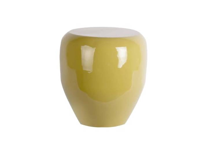 Leitmotiv Hocker Catania - Olivgrün - 40x40x46cm Rund - skandinavisch - Metall - Küchenhocker - Barstühle - Hocker für Esszimmer - Küche - Theke - Bar