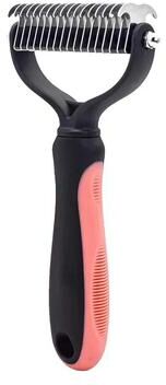 Uplift Essentials Professional Pet Deshedding Brush For Dogs And Cats orange L