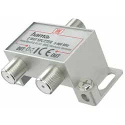 HAMA 205230 Breitband-Kabelverteiler, 2-Fach
