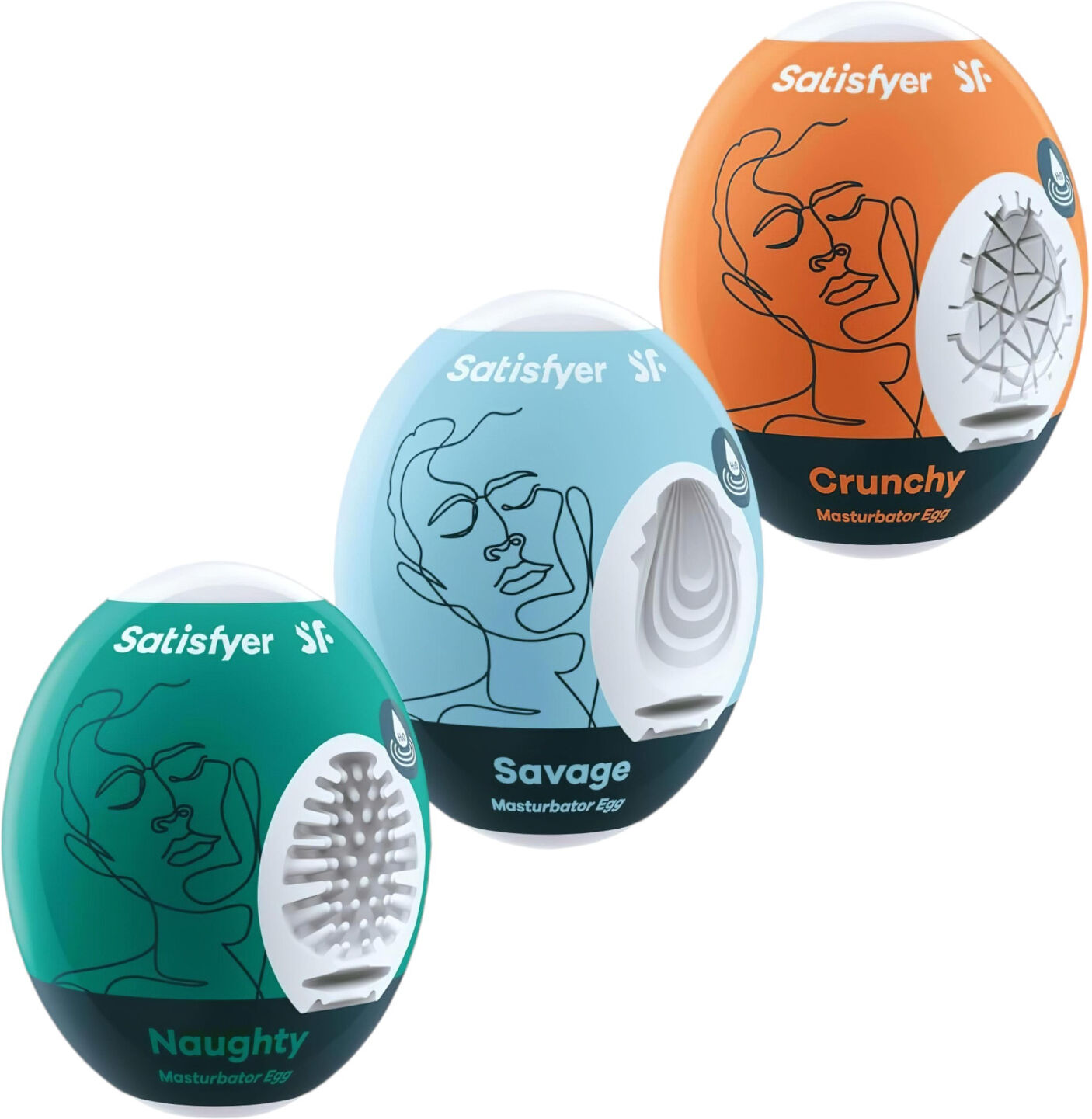 Satisfyer Egg Nsc - Æg Masturbatorsæt - 3 Stk