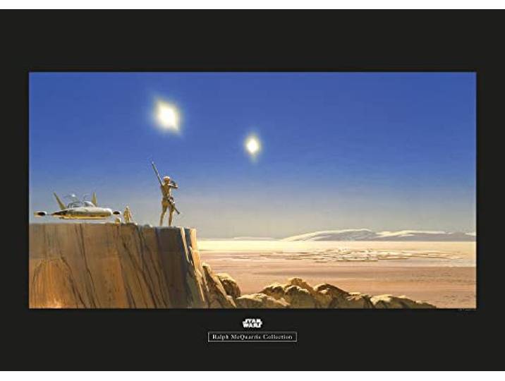 Komar Star Wars Classic RMQ Mos Eisley Edge - Größe: 70 x 50 cm, Wandbild, Poster, Kunstdruck (ohne Rahmen)