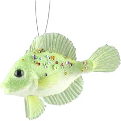 Dekofigur AM DESIGN "Styropor-Fisch", grün, B:10cm H:4cm, Styropor, Dekofiguren, in Handarbeit gefertigt