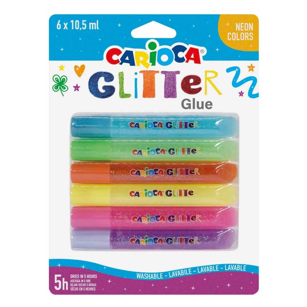 Carioca Glitzerstifte Fluo Colors (6x) (42111)