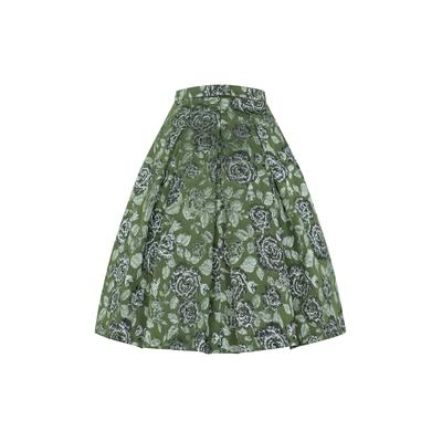 Dirndl NÜBLER "Trachtenrock Perla", Damen, Gr. 36, EURO, grün, Obermaterial: 68% Polyester PES. 32% Baumwolle CO., Kleider