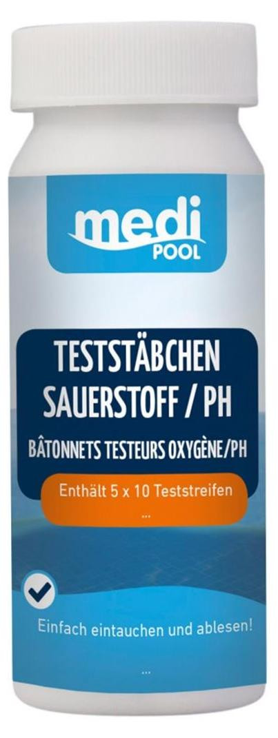 Medipool Teststrips voor zuurstof en pH, verpakking van 50 stuks