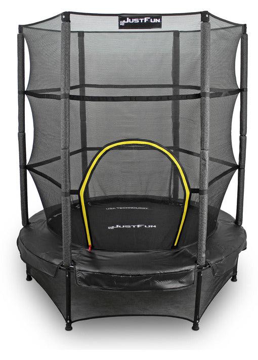Kindertrampoline, 140 cm Durchmesser, für den Innenbereich - Mini-Trampoline mit Sicherheitsnetz und UV-beständigem Bezug
