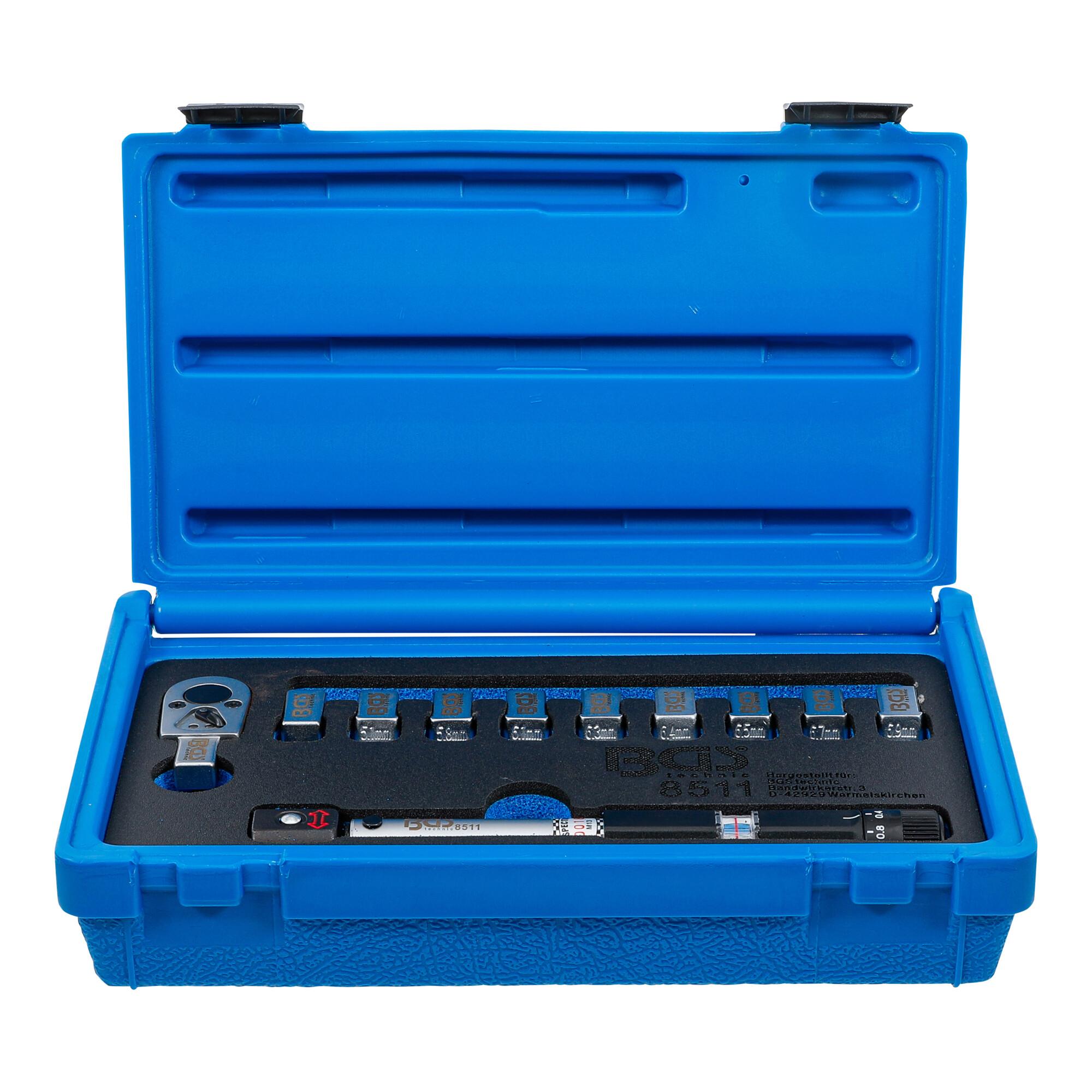 BGS Drehmoment-Speichenschlüssel austauschbare Köpfe 3 - 15 Nm ; BGS technic (8511)