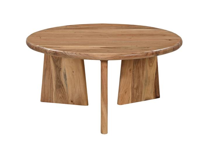 Salontisch Acacia natur Akazie B 90 T 90 cm