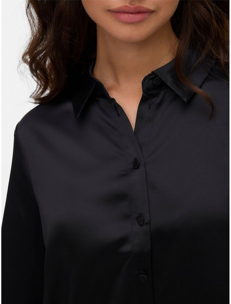 VERO MODA Chemisier satiné à manches longues