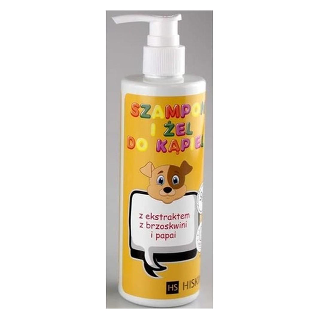Hiskin Kids Shampoo And Bath Gel Peach And Papaya 280Ml (37891333)