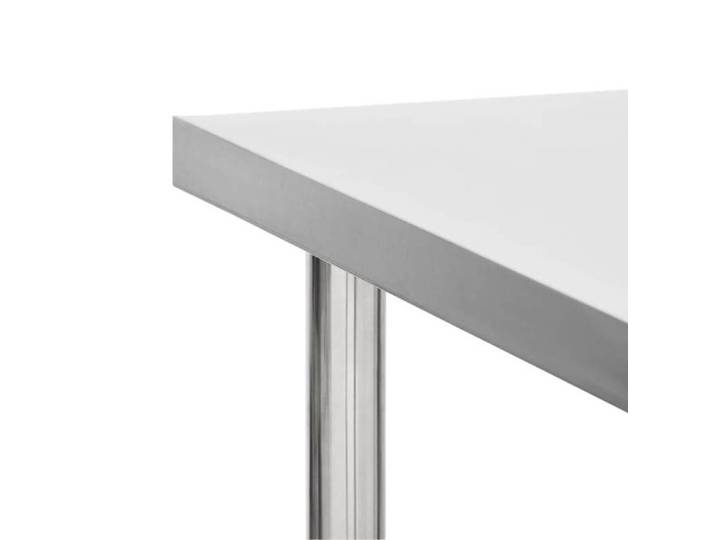 Table de travail de cuisine avec roues 100x60x85 cm Inox_2 ans garantie_98239