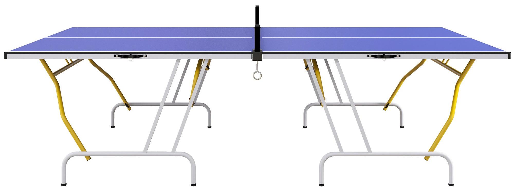 Faltbarer Tischtennistisch - Tischtennistisch für Innen- und Außenbereich - Pingpongtisch - Tischtennis-Set - Blauer Tisch