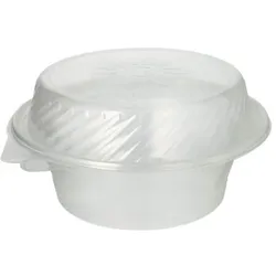 Papstar 25 Feinkost- und Salatschalen mit Klappdeckel PP rund 1400 ml 11 cm x 22 cm x 21,5 cm