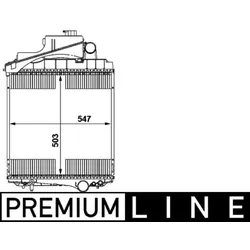 Kühler Motorkühlung MAHLE CR 1729 000P