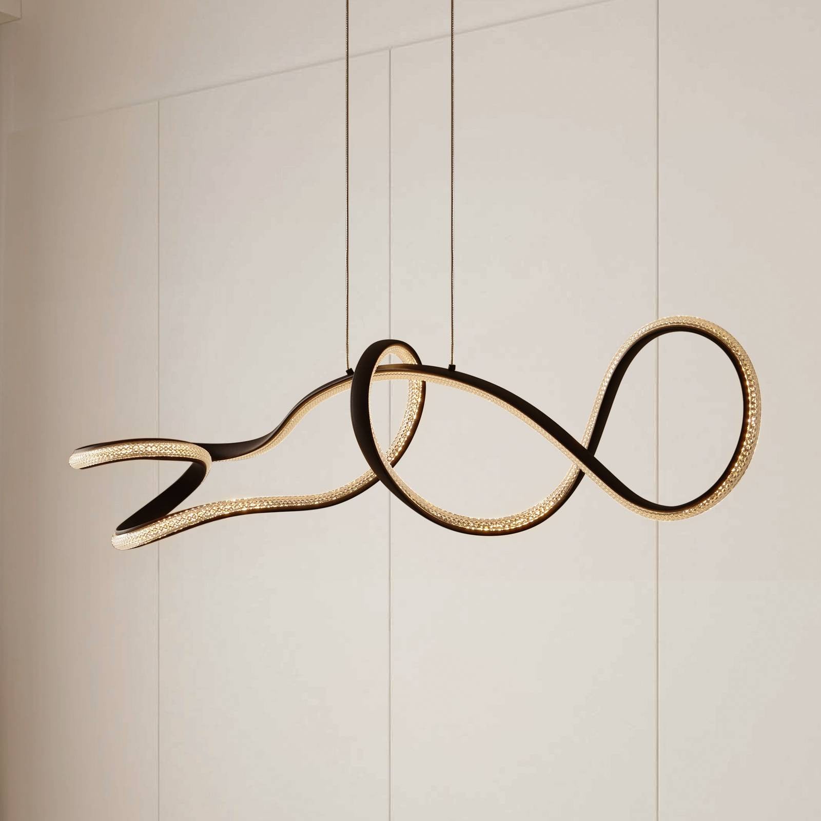 Lucande Rodado LED Hanglamp - Zwart - Modern - Aluminium