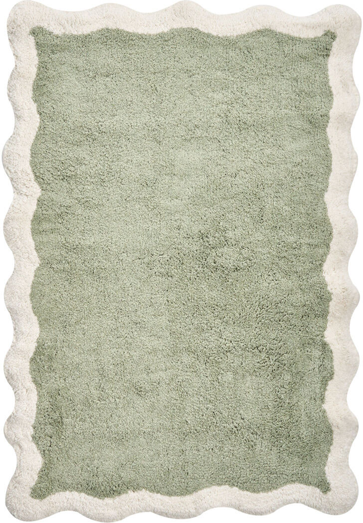 17 Stories Non-Slip Bath Mat Green/Beige 90cm L x 60cm W
