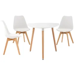 CLP Sitzgruppe Libanera I 3X Stuhl Linares + 1X Tisch Abenra