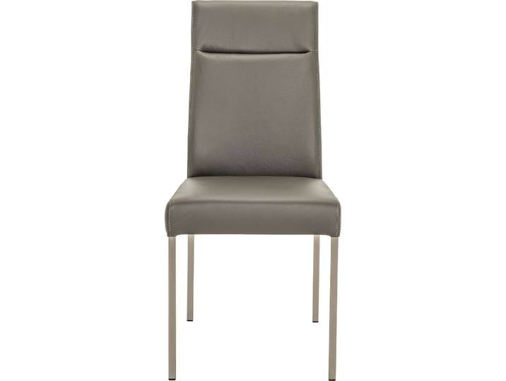 Stuhl Nina grau Leder