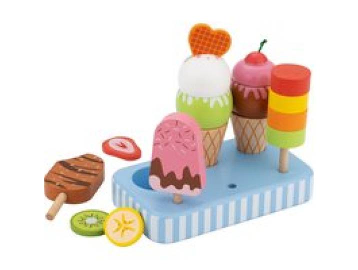 LUPILU® Ensemble d'aliments en bois (Glace)