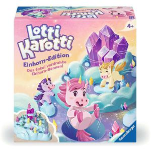 Ravensburger Brettspiel 22580, Lotti Karotti - Einhorn Edition, ab 4 Jahre, 2-4 Spieler
