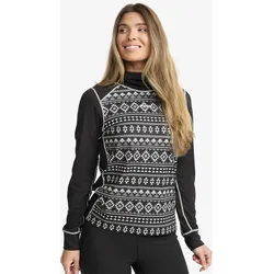Downhill Base Layer Turtleneck Top Damen Black/Peyote, Größe:XL - Damen > Funktionsunterwäsche - Schwarz