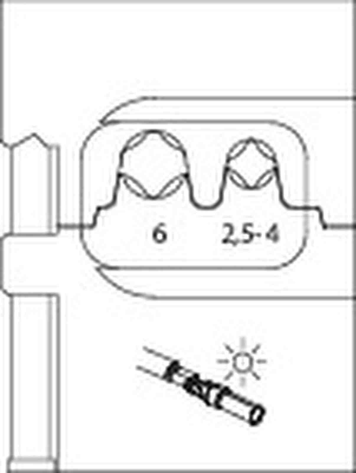 Gedore modulaire adapter voor Multi Contact MC3, type 8140-24