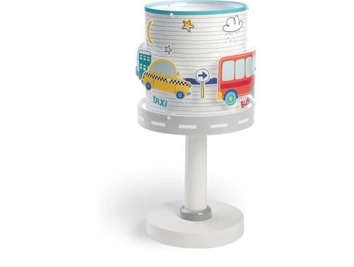 Dalber Kinder Tischlampe Nachttischlampe Nachtlicht Baby Travel Bus Auto Taxi LKW Verkehrsschilder, 61681N, G4-4W LED - Glühbirne enthalten