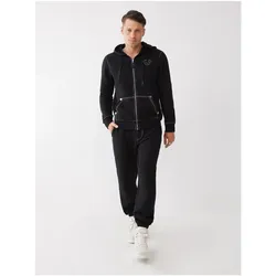 True Religion, Herren, Sporthose, Grosser T-Jogger (L), Weiss, Schwarz